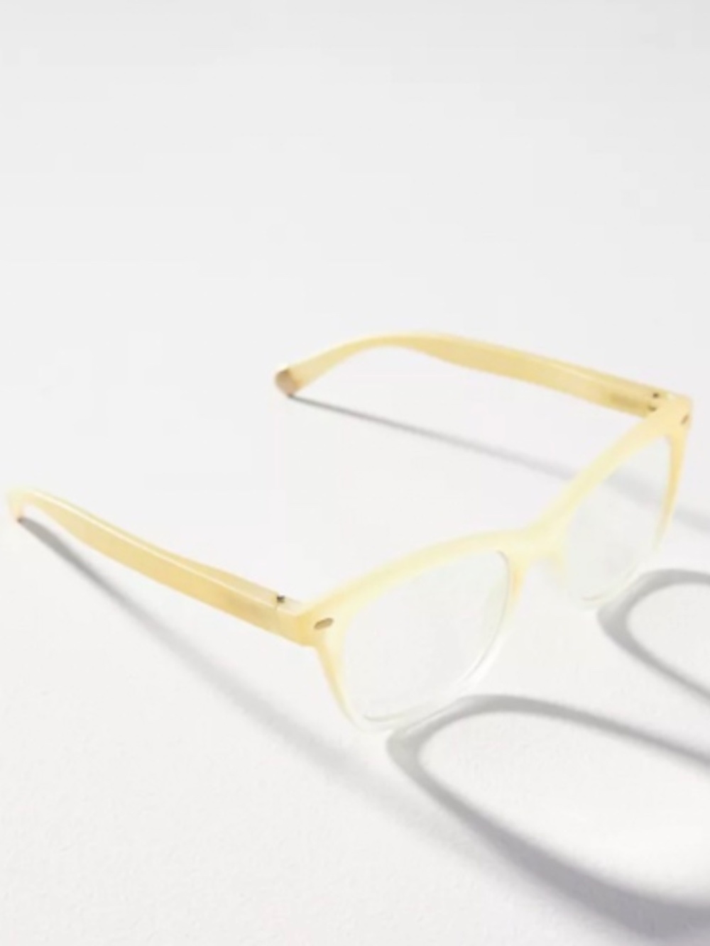 NEW Anthropologie Peepers Yellow Coralieβ Blue Light Filtering Glasses +1.25